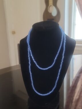 Blue Beaded Layered Necklace - Women Jewelry
